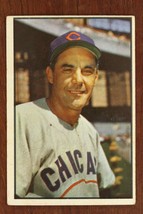 Vintage Baseball Card 1953 Bowman Color Phil Cavarretta #30 Manager Chicago Cubs - £8.89 GBP