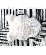 Pottery Barn Luxe Faux Fur Hide / Rug Ivory 24”x 35” Brand NEW with Tag - $87.68 CAD