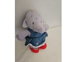 Disney Humphreys Corner Purple Elephant Plush Stuffed Animal Girl Denim ... - £15.73 GBP