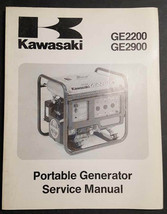 OEM KAWASAKI GE2200, GE2900 PORTABLE GENERATOR SERVICE MANUAL 99924-2039-01 - $14.95