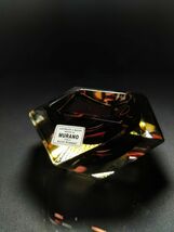 Sommerso Murano Gold and Violet Faceted Glass Ashtray made in Italy image 11