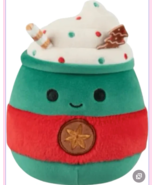 Squishmallows Calvin the Latte 12” Christmas 2025 Holiday  Cup Plush - $532.90 MXN