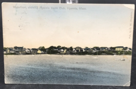 1908 Waterfront Showing Hyannis Yacht Club Sailing Hyannis MA Postcard Megathlin - £7.44 GBP