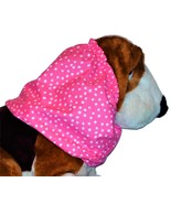 Dog Snood Bright Pink White Irregular Dots Cotton - £9.45 GBP+