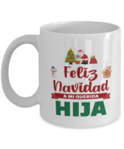 Taza de Navidad Para Hija - Feliz Navidad A Mi Querida Hija - Taza de Cafe  - $14.95