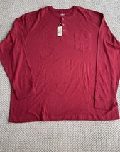 Red Head Shirt Mens 3XL Red Long Sleeve 100% Cotton - £19.40 GBP
