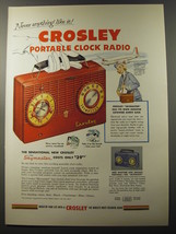 1953 Crosley Skymaster and Skyrocket Portable Radios Ad - Never Anything... - $18.49