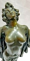 Victorian Bronze Nude Sculpture Spring Awakening Preiss Beautiful Woman 15&quot; Tall - £424.45 GBP