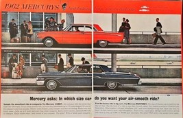 1962 Mercurys Monterey - Ford Motor Company - Dual Ad - 1961 Vintage Print Ad - $15.73