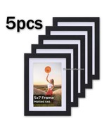 5x Picture Frames Black Frames 5x7 without mat 4x6 with mat 5'x7'or  4'x6' - $14.95