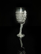 royal selangor lord of rings pewter gimli goblet ( dent in lip ) image 5