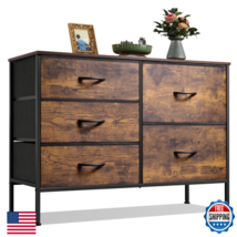 Wlive Dresser For Bedroom 5 Drawers Wide Chest Of Drawers For Bedroom Fa... - $95.57