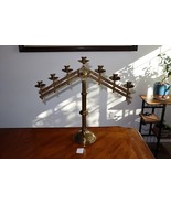 Vtg Benziger Bros New York Adjustable Brass Church Altar Candelabra 7 Ca... - $4,419.72 MXN