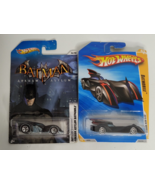 2 Hot Wheels Batmobile Vehicle Cars Lot 2010 Model and Batman Arkham Asylum - $8.99