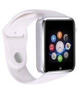 White Smart Watch Phone Bluetooth 1.54inch IPS Touch Screen Camera Gift Box - £27.95 GBP