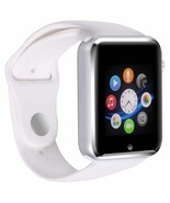 White Smart Watch Phone Bluetooth 1.54inch IPS Touch Screen Camera Gift Box - $35.70