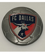 FC Dallas MLS Belt Buckle Silver Pewter Soccer Ball Fanatics Tifo Culture - £10.99 GBP