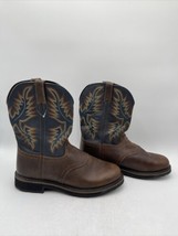Ariat Men&#39;s Sierra Round Toe Soft Toe Work Boots Brown Size 13D - £66.54 GBP