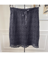 Vintage 90s Vixen Black Crochet Stretchy Skirt M L - $358.25 MXN