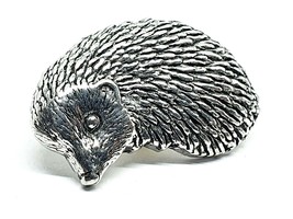 Hedgehog Pewter Pin Badge Brooch Country Nature Urban Hog Tie Lapel By A... - £6.73 GBP