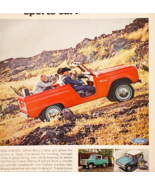 1966 Ford Bronco Truck Advertisement Automobilia 4 Wheel Drive Vintage D... - $551.07 MXN