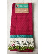 The Pioneer Woman Kitchen Towels  - Kari Diamond Set of 2 Wine Turquoise... - $22.00 CAD