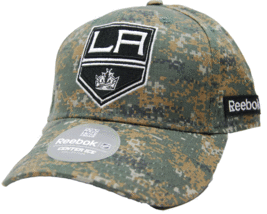 Los Angeles Kings Reebok M400Z Digital Camoflage Flex  NHL Hockey Cap Hat L/XL - £17.87 GBP