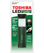 Toshiba Green 2-Way Flashlight/Lantern 75/60 Lumens, 150/80 LUX, KFL-403... - £8.77 GBP