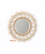 Wall mirror round Rattan Peacock-WICKER MIRROR-Rattan Mirror-Wall Decor ... - $79.00+