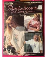 Leisure Arts Floral Accents Cross Stitch Design Book - £5.50 GBP