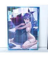 Silver Wolf Waifu Card Anime Girl Pillow City Wall Art Oversized Board A5 - $22.76