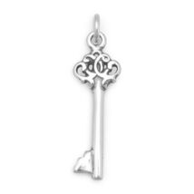 Authentic 925 Sterling Silver Key Women's Bracelet Charm - $22.95