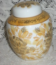 Ginger/Tea Jar-Gold Detail-2 Piece-Small- 4 1/2&quot; - China - $6.00