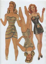 6 Paper Dolls &amp; Dozens of Outfits Damaged  - $17.82