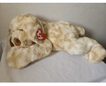 2003  TY Classic Ripple Puppy Dog Large Plush Stuffed Animal Tan Cream - $79.08