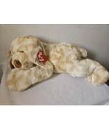 2003  TY Classic Ripple Puppy Dog Large Plush Stuffed Animal Tan Cream - £62.12 GBP
