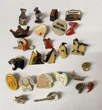 Brooch Pin LOT 25 Animals Wells Fargo Penguins Vegas Panther Queen Sports - $26.72