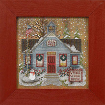 DIY Mill Hill School House Christmas Counted Cross Stitch Kit - $20.95