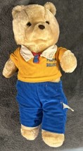 Vintage 1986 Ltd Preppy Bears Teddy Bear Orange Shirt Stuffed Animal Plush Toy - £11.76 GBP