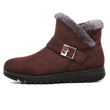 Winter Boots Women Warm Plush Snow Boots for Women Ankle Botas Mujer Zipper No-s - £24.67 GBP
