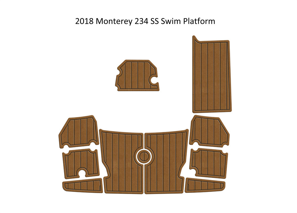 Primary image for 2018 Monterey 234 SS Swim Platfrom Step Pad Boat EVA Foam Faux Teak Deck Floor