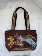 Beautiful Laurel Burch Purse/Tote &quot;Wild Horses&quot; Pony Brown - $34.09 CAD
