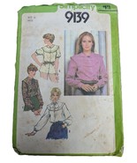 14 Vintage 1970s Sewing Pattern Simplicity 9139 Blouses Yoked Collar - $4.99