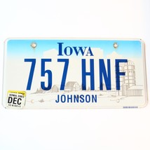 2003 United States Iowa Johnson County Passenger License Plate 757 HNF - £20.17 GBP