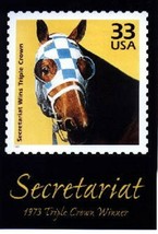 SECRETARIAT - .33 Postage Stamp poster in MINT Condition - £19.64 GBP