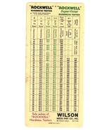 Rockwell Kent Tool Co advertising pocket chart hardness tester vintage - €12,05 EUR Rockwell Kent Tool Co advertising pocket chart hardness tester vintage - €12,05 EUR