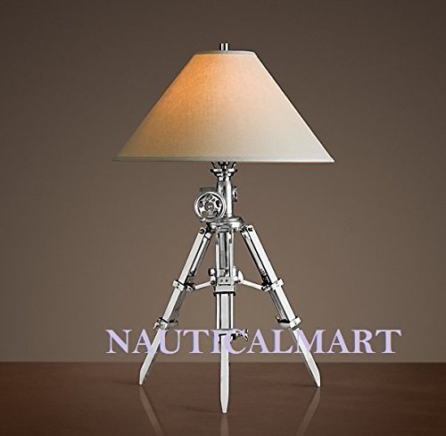 NautivalMart Royal Marine Tripod Table Lamp Aluminum - Home Decor