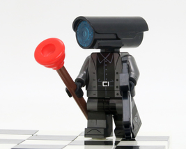 Custom Mini-figure Skibidi Toilet Man Monitor man Black Camera building ... - £1.95 GBP