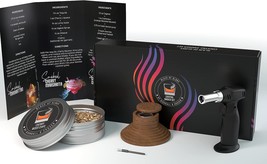 Gift Box, Torch, Drink Smoker, Cocktail Recipe Book, And Cherry Wood Chi... - £29.85 GBP