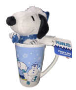 Snoopy plush in 5&quot; mug - Peanuts - Winter theme - Christmas - $17.57 CAD